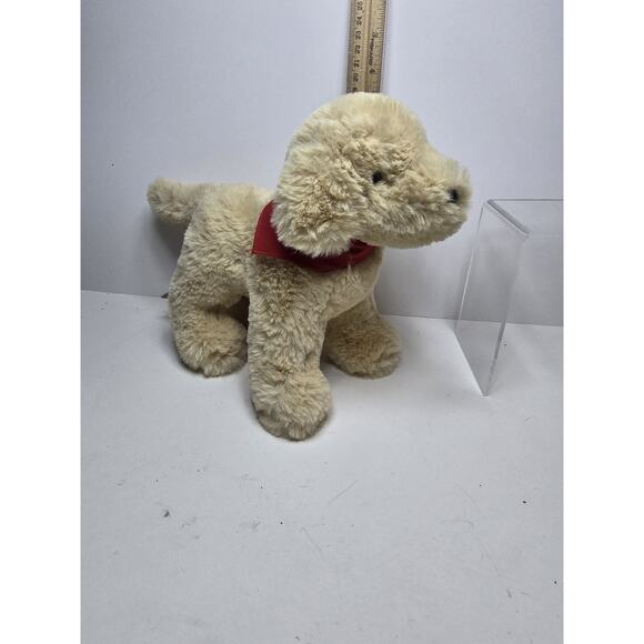 DOUGLAS PUPPY DOG Plush Yellow Lab Golden Retriever Stuffed Animal 9" realistic - Picture 1 of 4